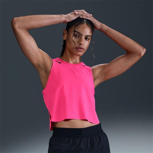 Pink/Black - Nike - Women's AeroSwift Running Vest