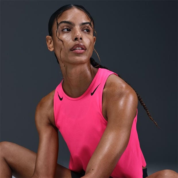Pink/Black - Nike - Women's AeroSwift Running Vest