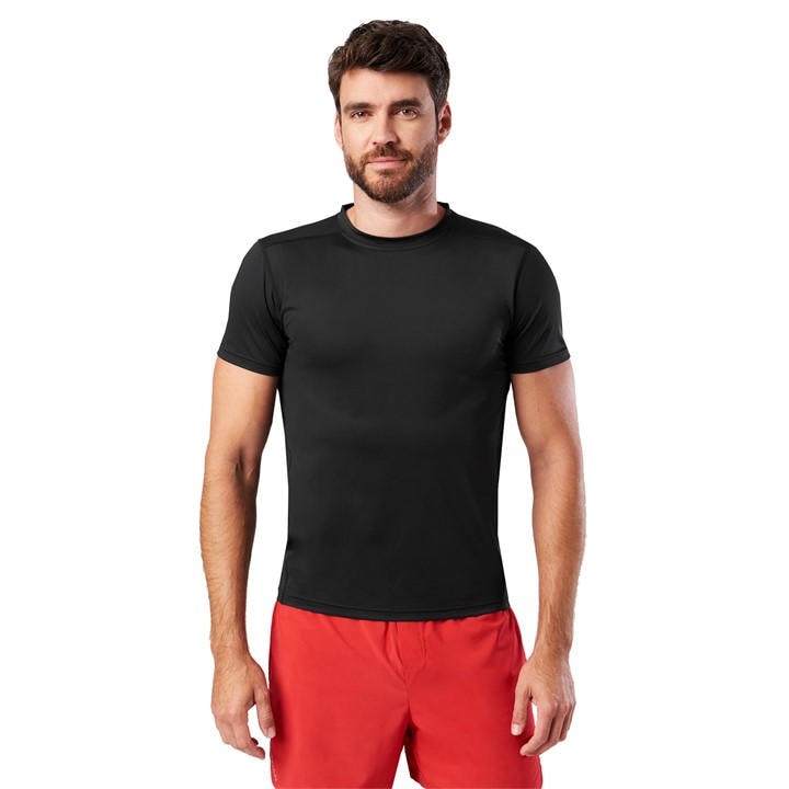 Nathan Men's Black Qualifier Short-Sleeve Performance Running Top in Size 2XL, Sports Direct