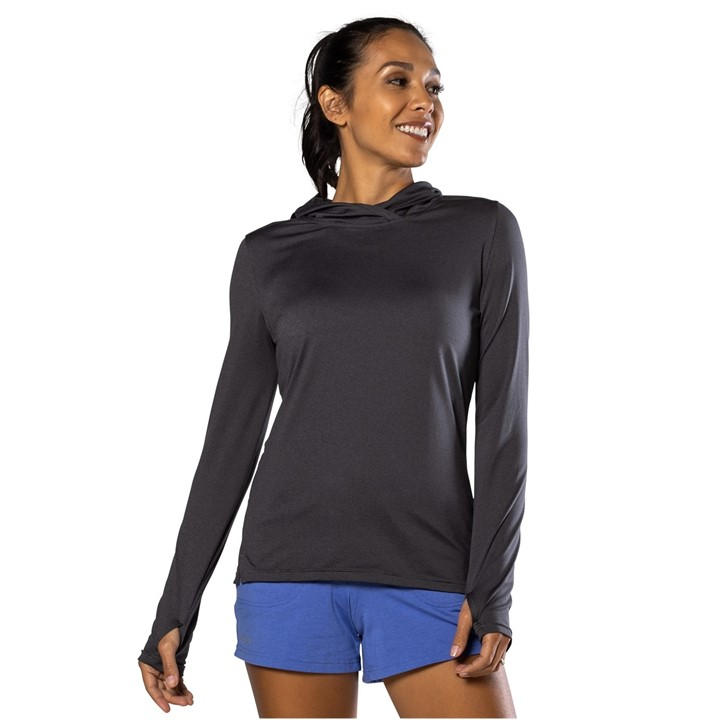 Nathan Women's Grey Performance Hoodie in Size 8, Sports Direct