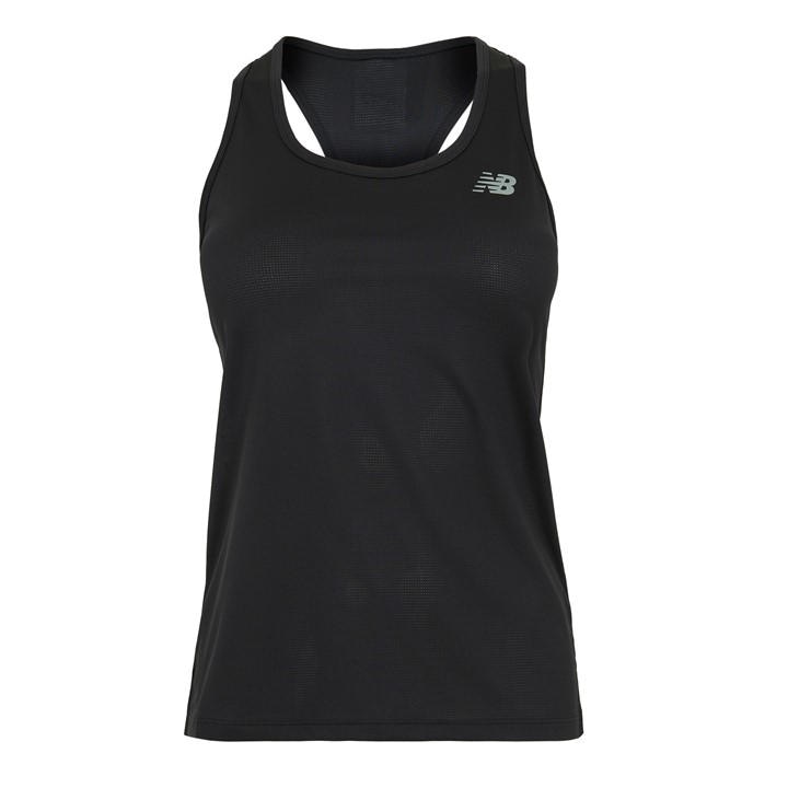 New Balance Women's Black Performance Running Vest in Size 8, Sports Direct