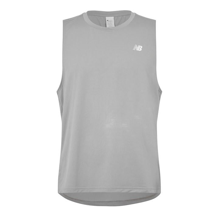 New Balance Men's Grey Nb Sport Tank in Size L, Sports Direct