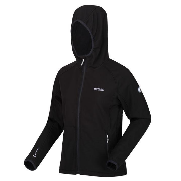 Regatta Women's Black Wmns Arec Iii Softshell Jacket in Size 14, Sports Direct