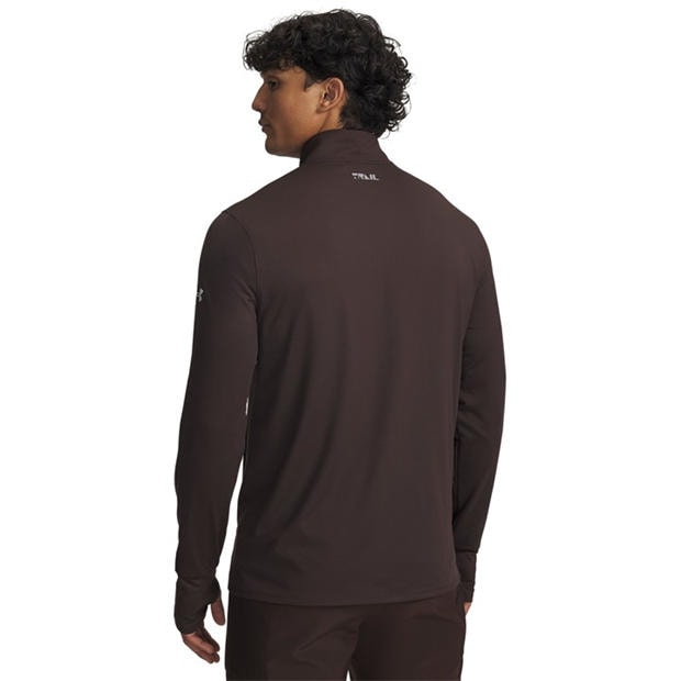 Brown - Under Armour - Men's Trail Run Quarter Zip Top