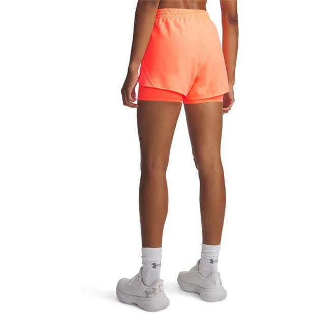 Tangerine/Refl - Under Armour - Womens Fly By Performance Running Shorts