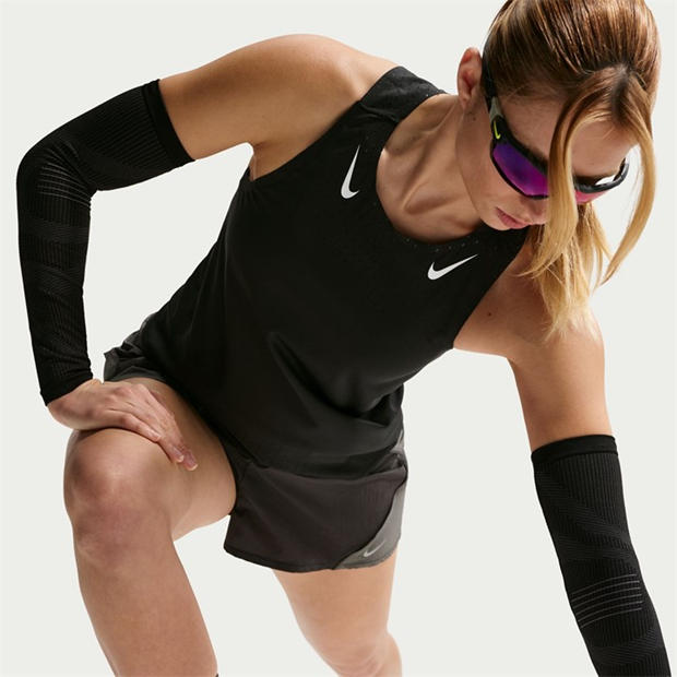 Black/White - Nike - Women's Performance Running Vest