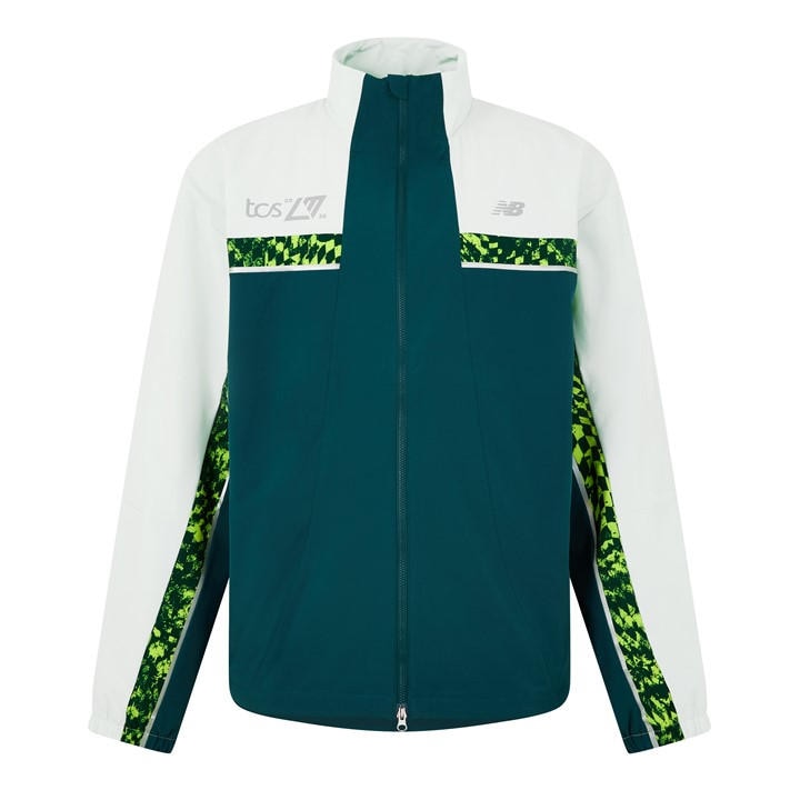 New Balance Men's Green Nb London Edition Marathon Jacket in Size L, Sports Direct