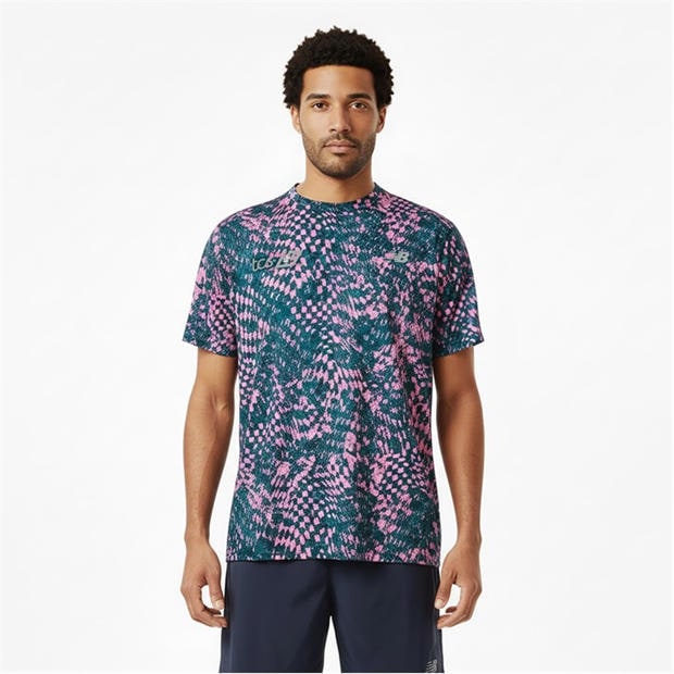 Pink Heat - New Balance - Men's Short Sleeve Performance Running Top