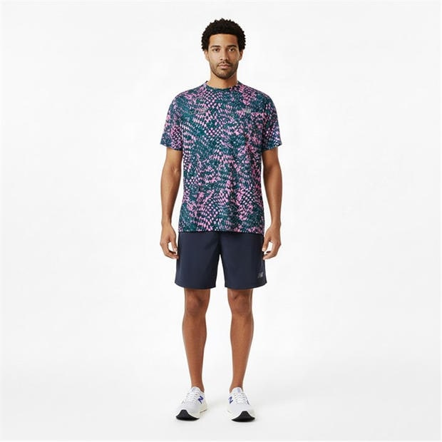 Pink Heat - New Balance - Men's Short Sleeve Performance Running Top