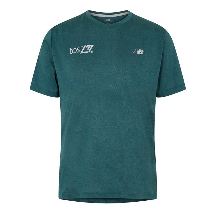 New Balance Men's Green Nb London Edition Rc Essentials T-Shirt in Size 2XL, Sports Direct