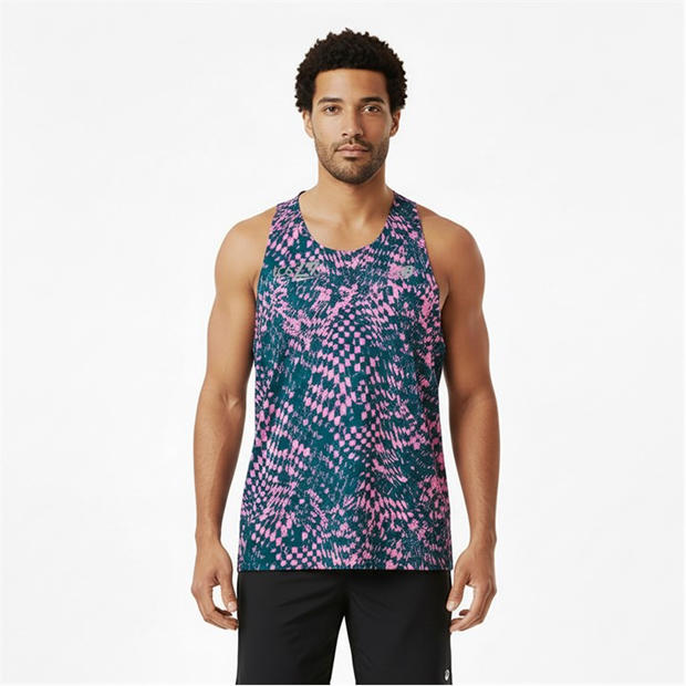 Pink Heat - New Balance - Hooded Borough Baffle Quilted Jacket Running Vest Mens