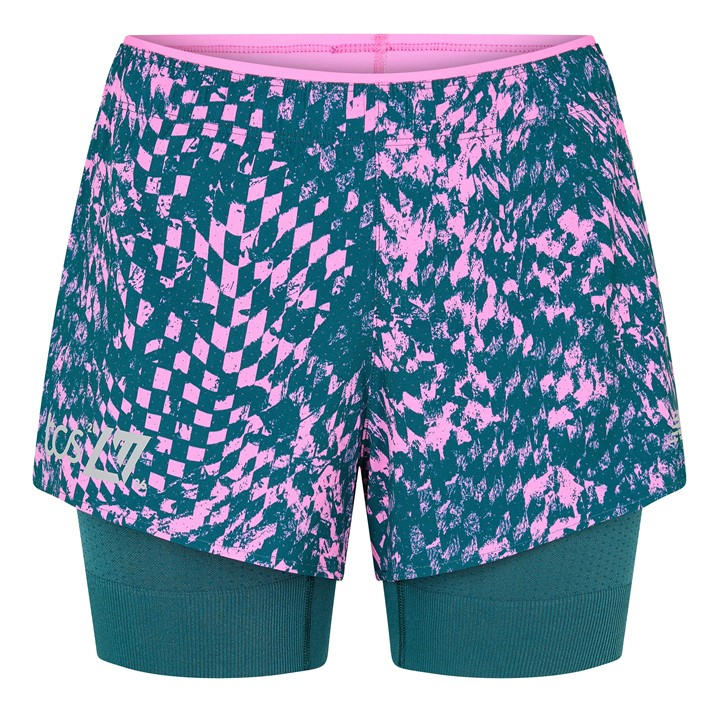 New Balance Women's Pink Nb London Edition Rc 2In1 Short in Size 10, Sports Direct