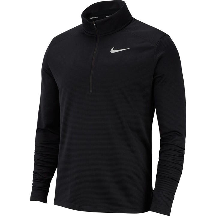 Nike Men's Black Half Zip Core Long Sleeve Running Top in Size M, Sports Direct