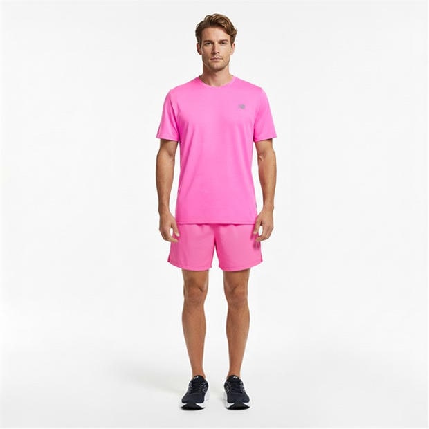 Pink - New Balance - NB RC Essentials Running T-Shirt Mens
