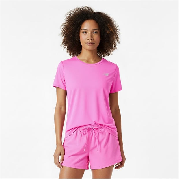 Pink - New Balance - Women's Short Sleeve Performance Running Top