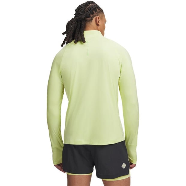 Green/Lime - Under Armour - Men's Long Sleeve Performance Running Top