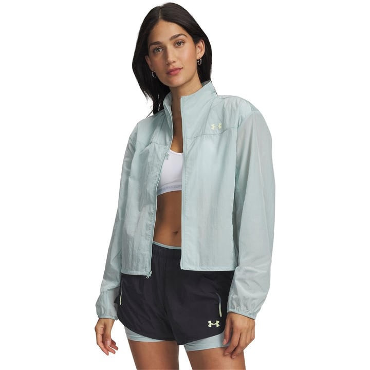 Under Armour Women's Blue Explor Trail Run Wind Jacket in Size 16, Sports Direct