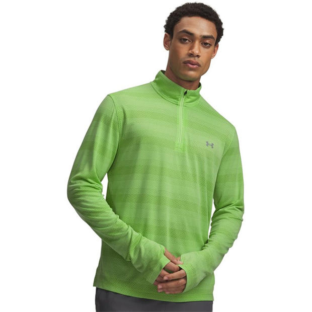 Lumos Lime/Refl - Under Armour - UA Velociti Mens ¼ Zip