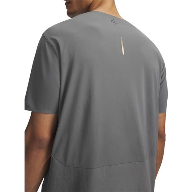 Green/Orange - Under Armour - Men's Short Sleeve Performance Running Top