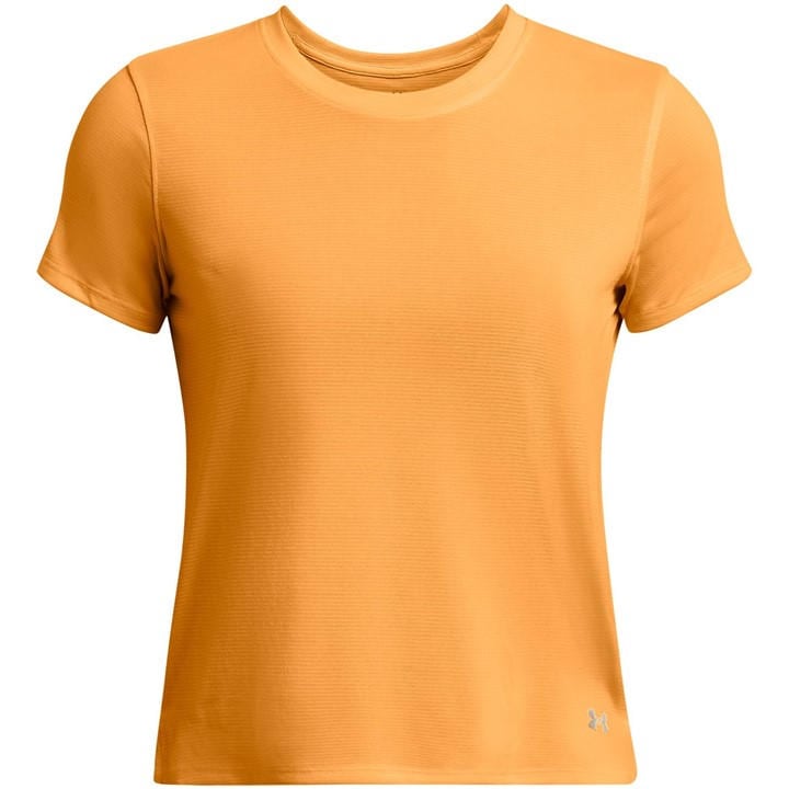 Under Armour Women's Orange Ua Launch Short Sleeve in Size 12, Sports Direct