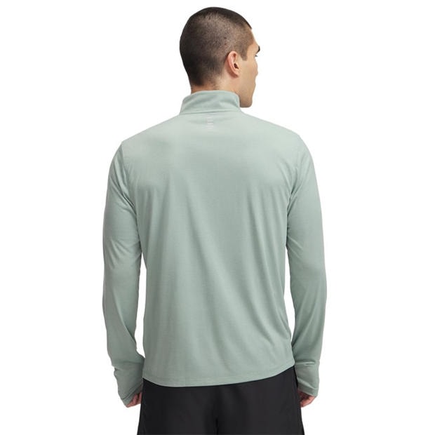 Зелено - Under Armour - Men's Launch 4 Zipped Long-Sleeve Performance Top
