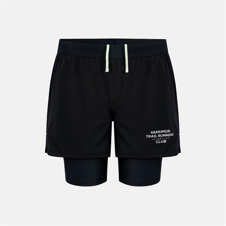 Karrimor Men's Black Quick Dry 4 Inch Zip Pocket Performance Running Shorts in Size 3XL, Sports Direct