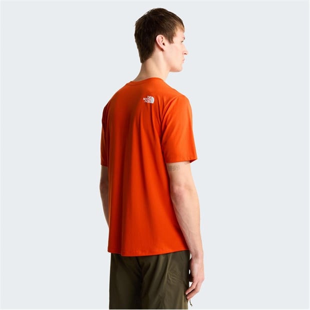 Lava Red - The North Face - TNF 24/7 SS Logo Tee Mens