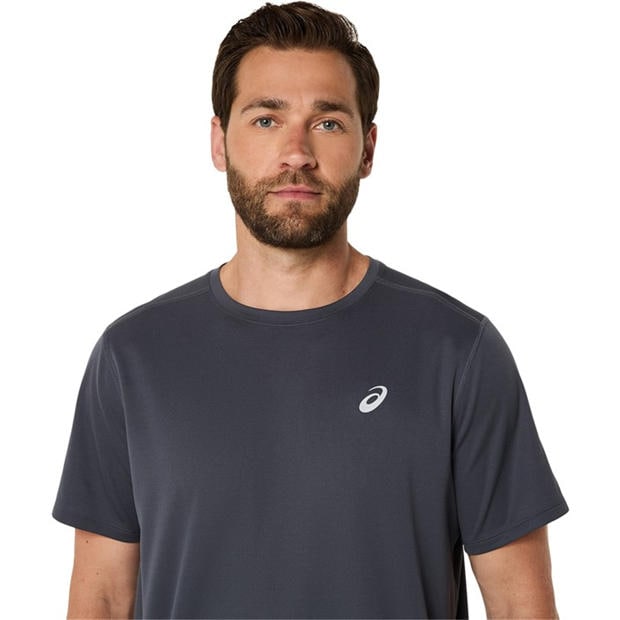 Charcoal - Asics - Core Ss Top Running Mens