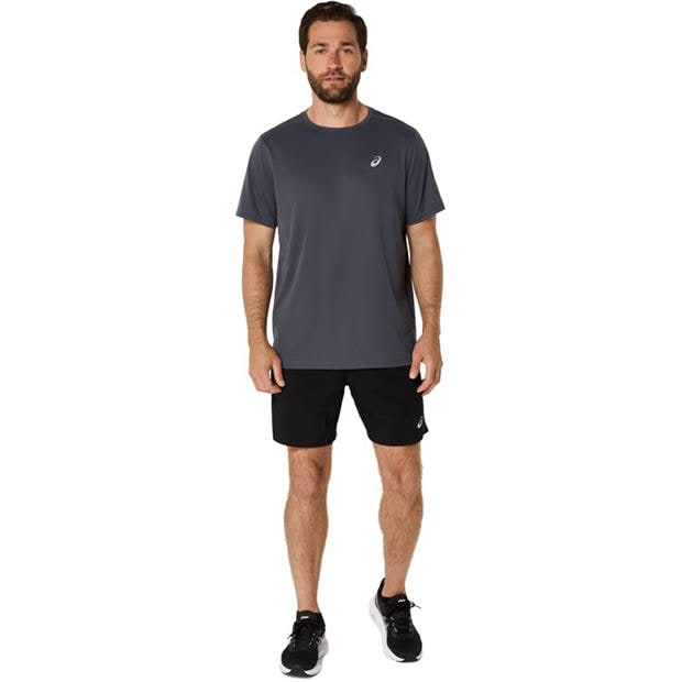 Charcoal - Asics - Core Ss Top Running Mens