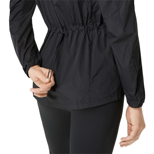 Black - Asics - Road Packable Jacket Running Womens