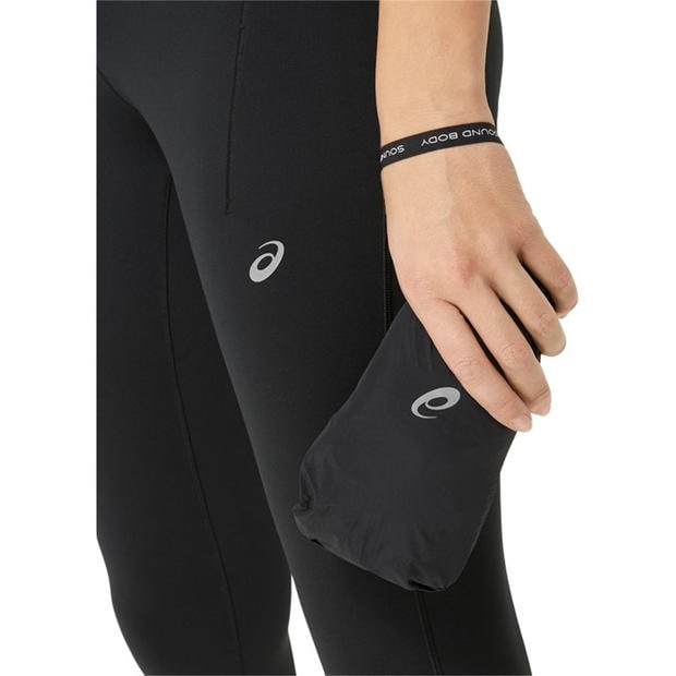 Black - Asics - Road Packable Jacket Running Womens