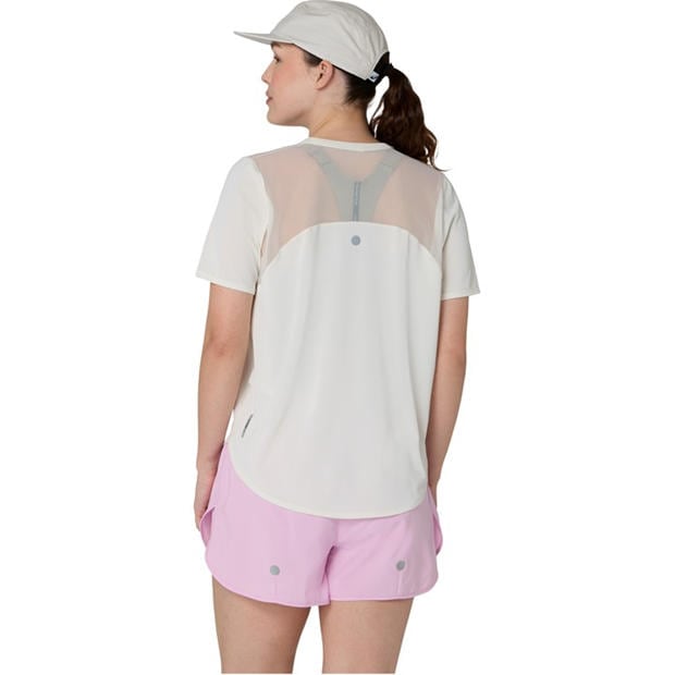Cream - Asics - Women's Road Short Sleeve Running T-Shirt