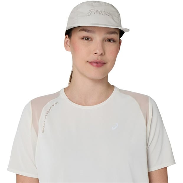 Cream - Asics - Women's Road Short Sleeve Running T-Shirt