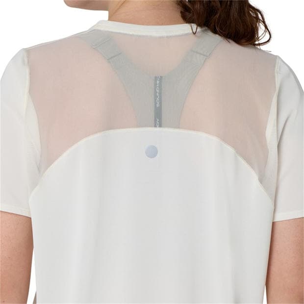 Cream - Asics - Women's Road Short Sleeve Running T-Shirt