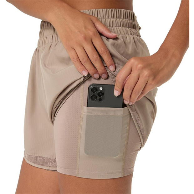 Greige - Asics - Women's Nagino Running Shorts