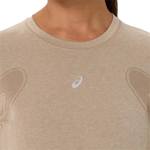 Greige - Asics - Women's Road Long Sleeve Running T-Shirt