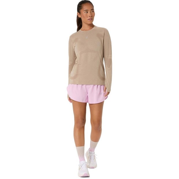 Greige - Asics - Women's Road Long Sleeve Running T-Shirt