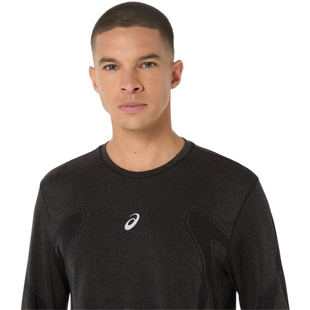 Black - Asics - Road Seamless Ls Top Running Mens