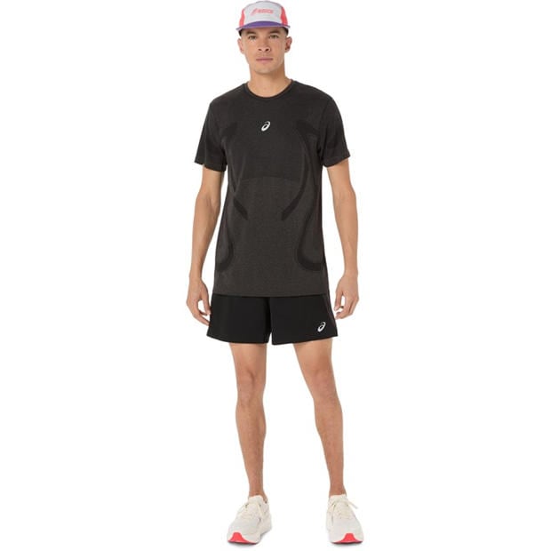 Black - Asics - Road Seamless Ss Top Running Mens