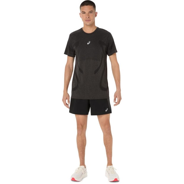 Black - Asics - Road Seamless Ss Top Running Mens
