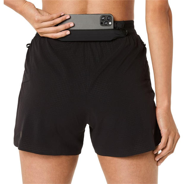Black - Asics - Metarun Split Shorts Running Short Womens