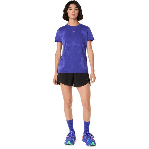 Black - Asics - Metarun Split Shorts Running Short Womens