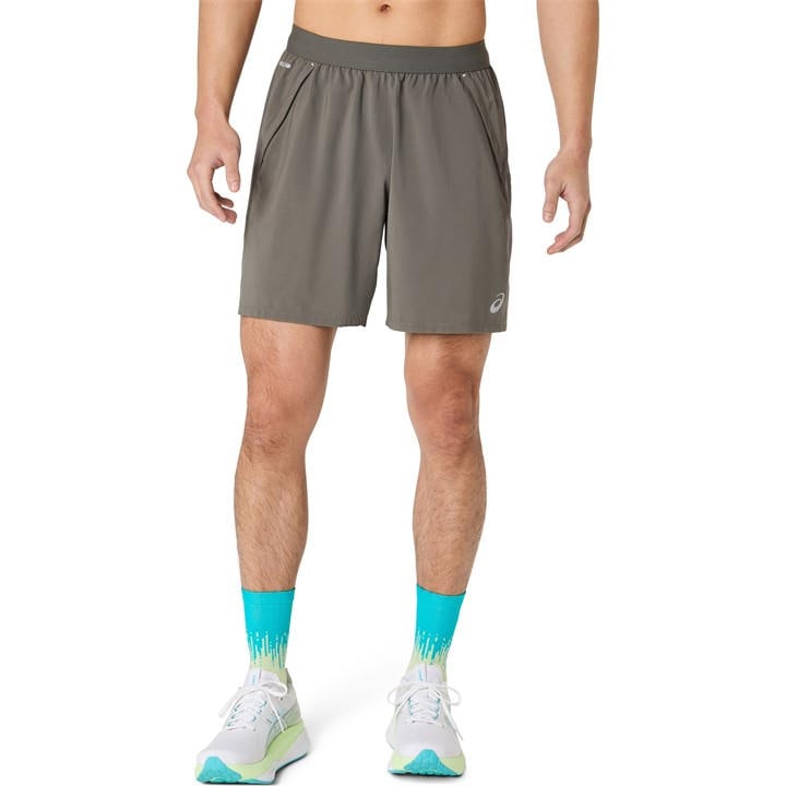Asics Men's Grey Road 7 2-In-1 Running Shorts in Size L, Sports Direct