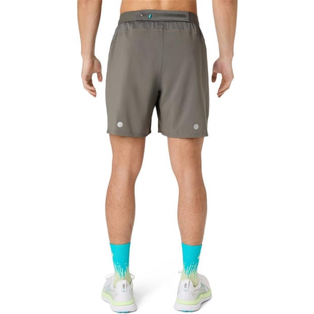 Truffle Grey - Asics - Men's Road 7 2-in-1 Running Shorts