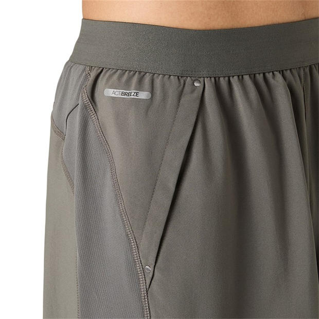 Truffle Grey - Asics - Men's Road 7 2-in-1 Running Shorts