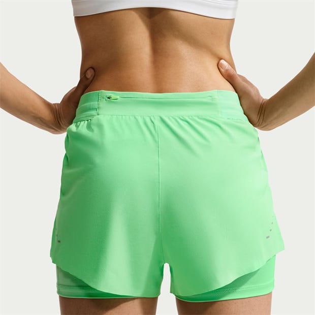 Illusion Green - Nike - Dri-FIT Swift Womens Mid-Rise 3 2-in-1 Shorts