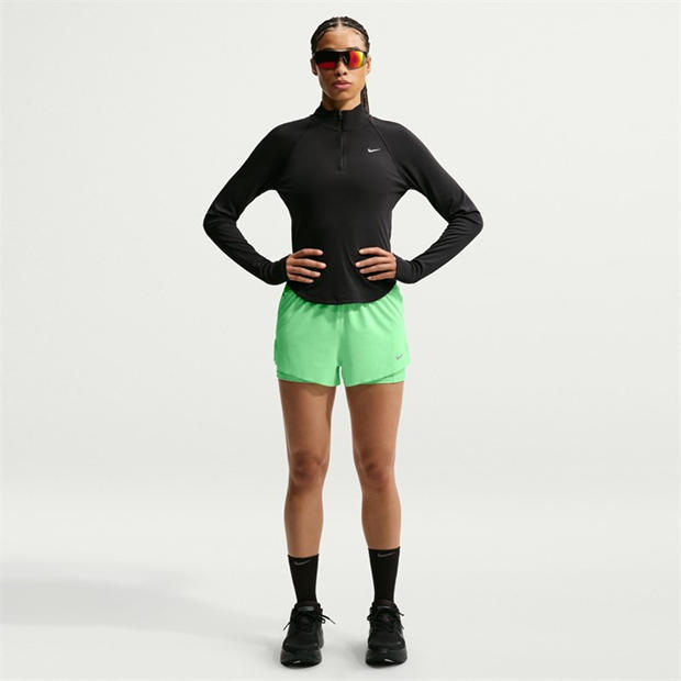 Illusion Green - Nike - Dri-FIT Swift Womens Mid-Rise 3 2-in-1 Shorts