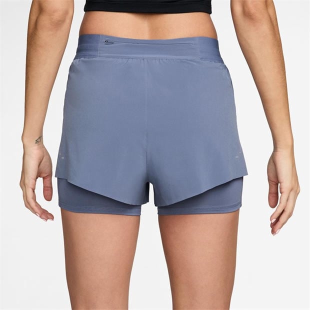 Световен индиго - Nike - Dri-FIT Swift Womens Mid-Rise 3 2-in-1 Shorts