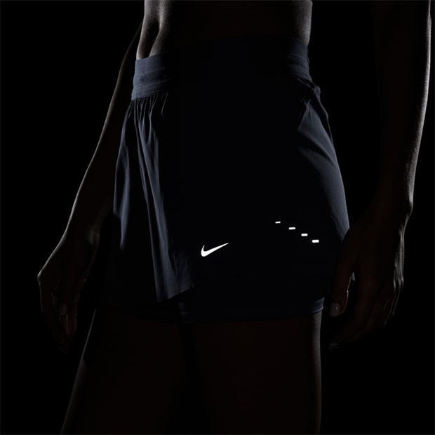 Световен индиго - Nike - Dri-FIT Swift Womens Mid-Rise 3 2-in-1 Shorts