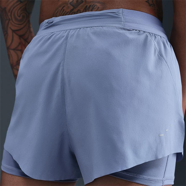 Световен индиго - Nike - Dri-FIT Swift Womens Mid-Rise 3 2-in-1 Shorts